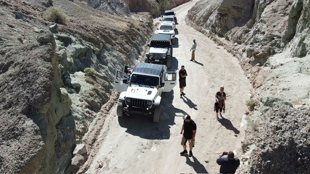 Rainbow Basin drone shot